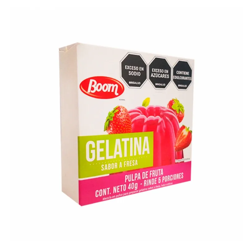 Gelatina sabor fresa Boom (40 g / 1.4 oz)