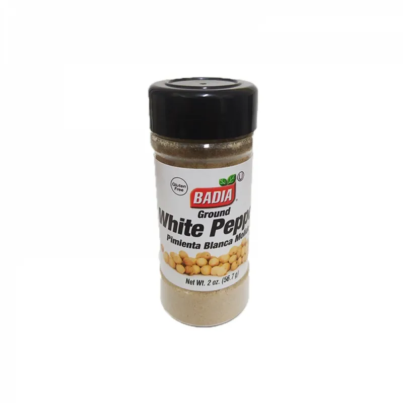 Pimienta blanca molida Badia (56.7 g / 2 oz)