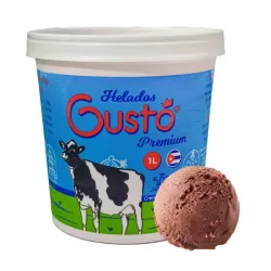Pote de Helado Gustó sabor chocolate  (1L)