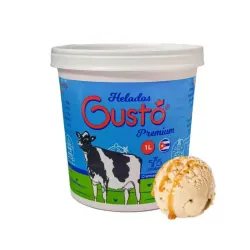 Pote de Helado Gustó sabor dulce de leche (1L)