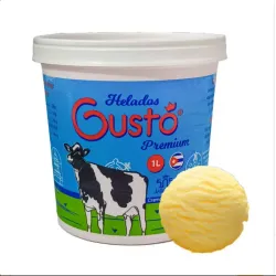 Pote de Helado Gustó sabor mantecado (1L)