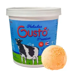 Pote de Helado Gustó sabor naranja piña (1L)