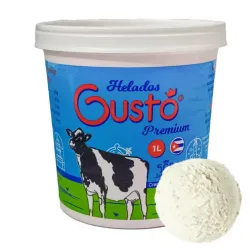 Pote de Helado Gustó sabor vainilla  (1L)