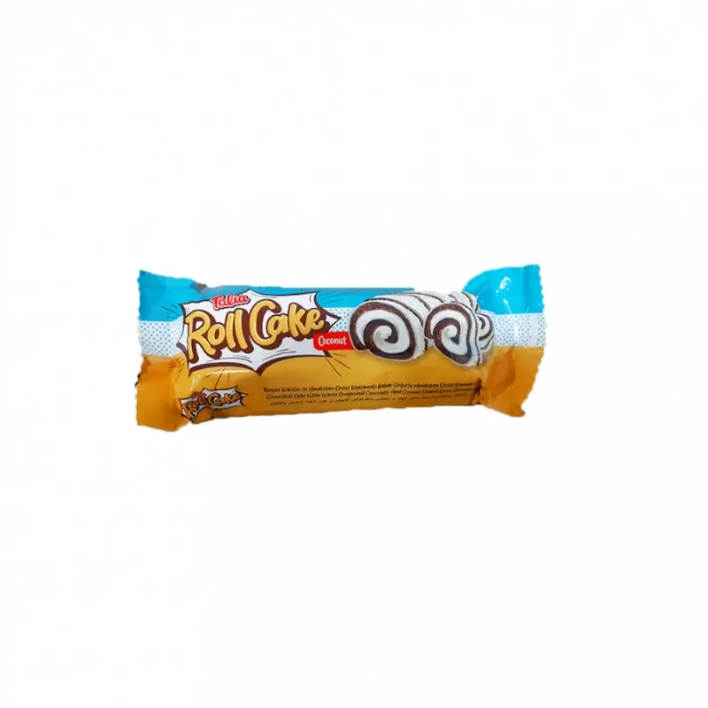 Rollo de torta con cacao y crema de coco Talia ( 50 g / 1.90 oz )
