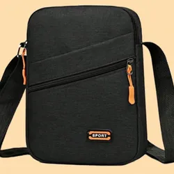 Bolso Sport negro con detalles naranjas