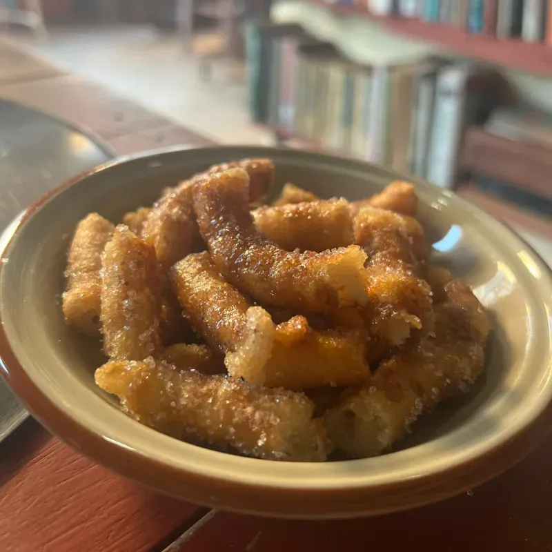 Churros con salsa Nutella