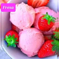 Cubeta de helado fresa 