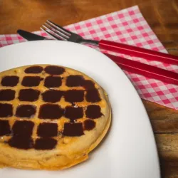 Mini Waffle de Sirope de Chocolate 