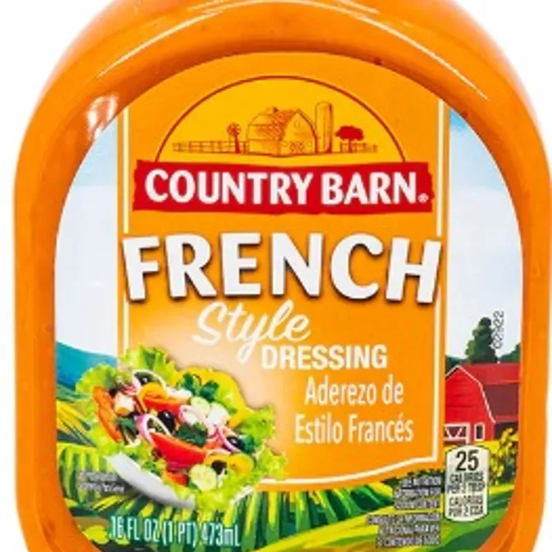 Aderezo para ensaladas Estilo Francés, Country Barn, 16 oz