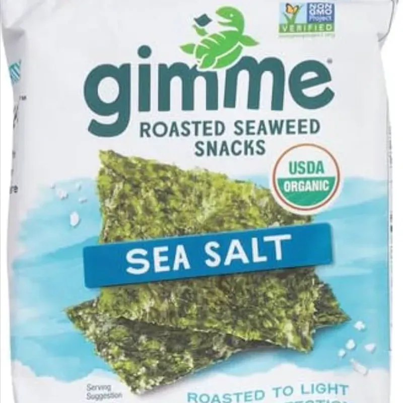 Algas marinas tostadas, sal marina, Gimme, 35 oz