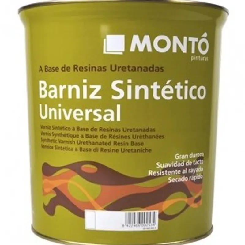 Barniz Sintético Universal incoloro, Montó