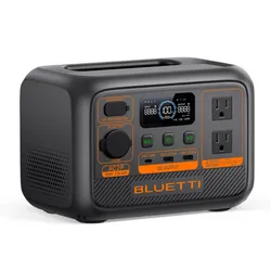 BLUETTI AC2P - Estación de energía portátil, batería de reserva LiFePO4 de 230.4 Wh con 2 salidas de CA de 300 W (elevación de energía de 600 W), recarga de 0 a 80% en 45 minutos,
