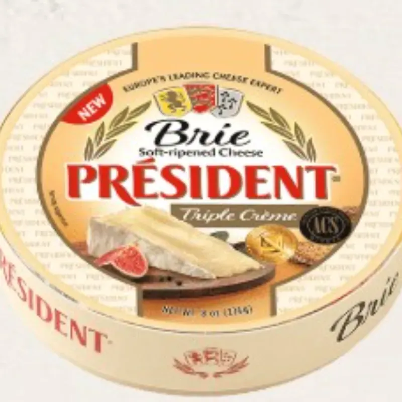 Brie redondo con triple crema,  Président, 18 oz