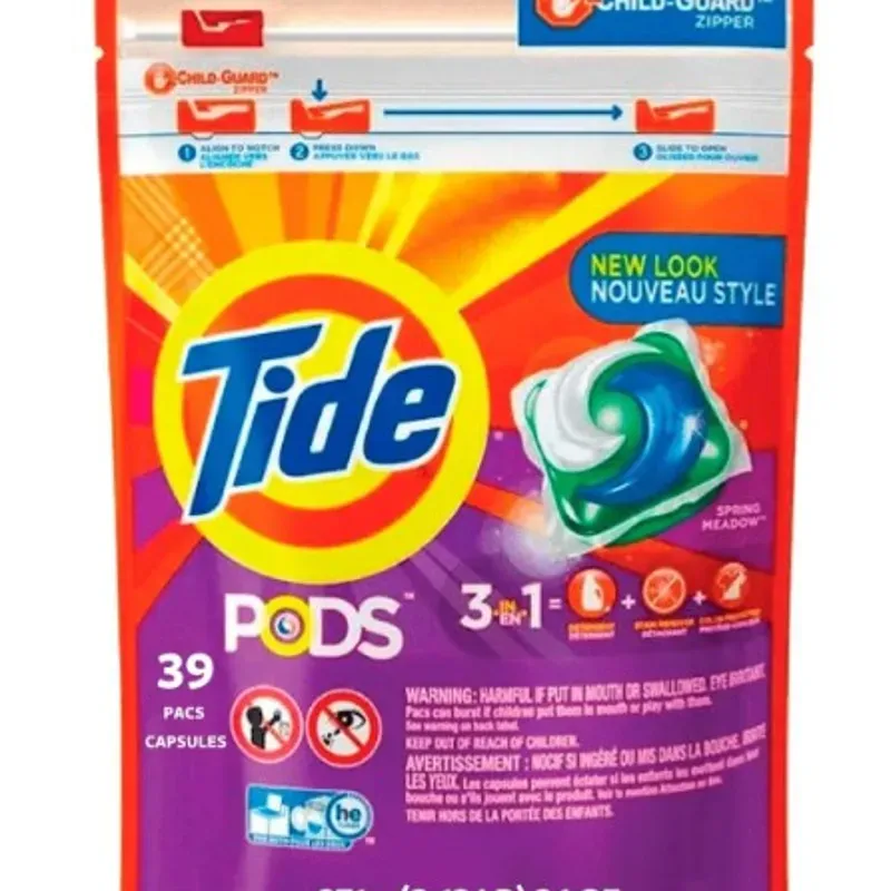 Cápsulas para ropa Tide, 39 u