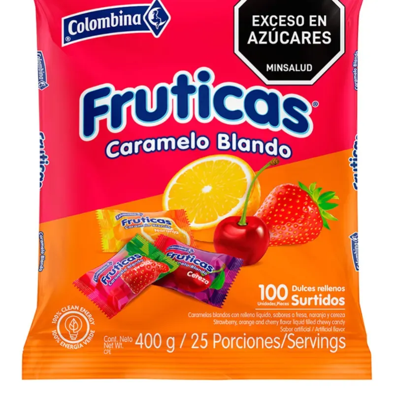 Caramelos blandos surtidos, Fruticas, 100 u