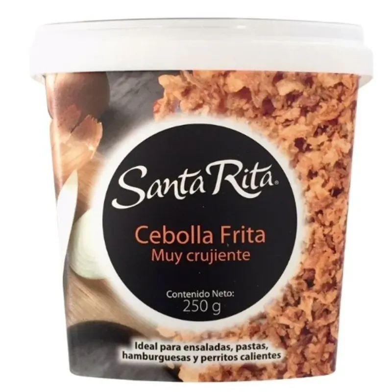 Cebolla frita muy crujiente, Santa Rita, 250 g