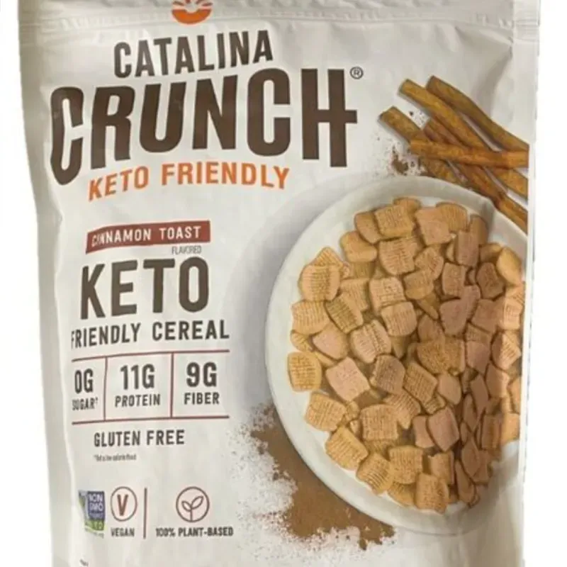 Cereales cetogénicos (KETO) Cinnamon Toast, Catalina Crunch,20 onzas