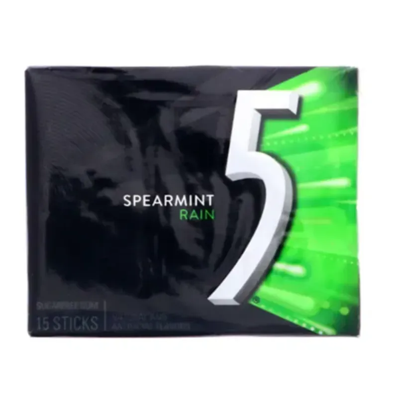 Chicle 5, Spearmint, 15 tiras