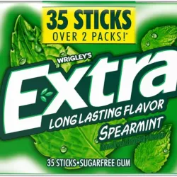 Chicle Extra, Spearmint, 35 tiras