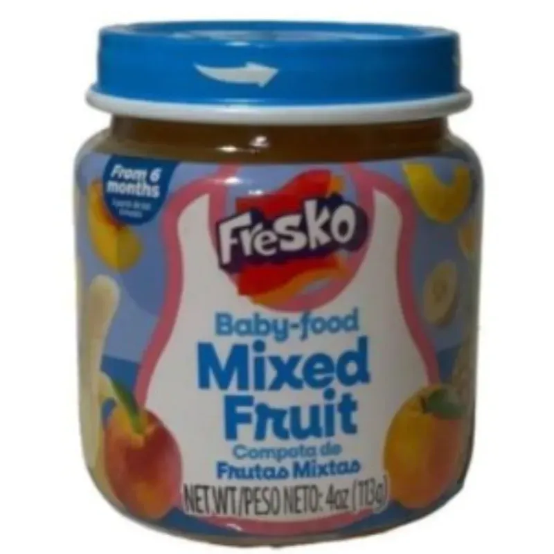 Compota de frutas mixtas, Fresko, 4 oz