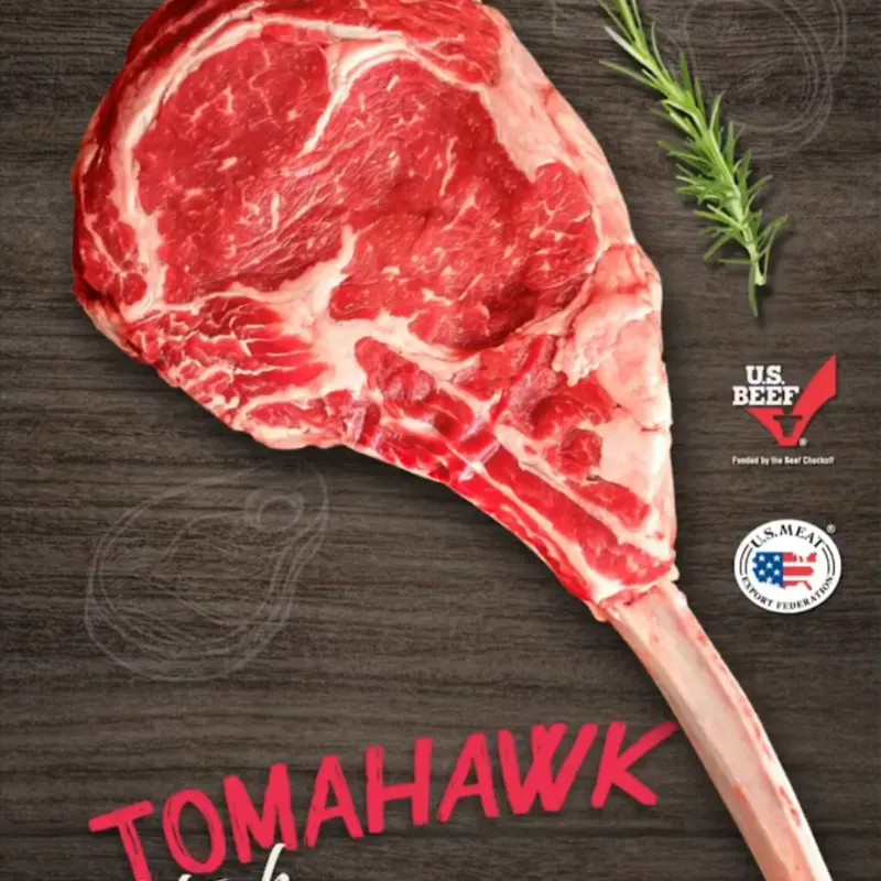 Corte de res Tomahawk (PRECIO X LIBRA)