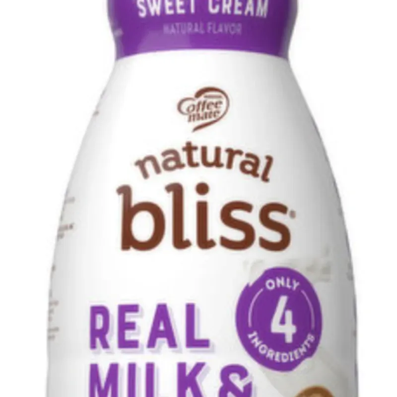 Crema dulce de leche y nata, Coffee mate, Natural bliss, 32 oz