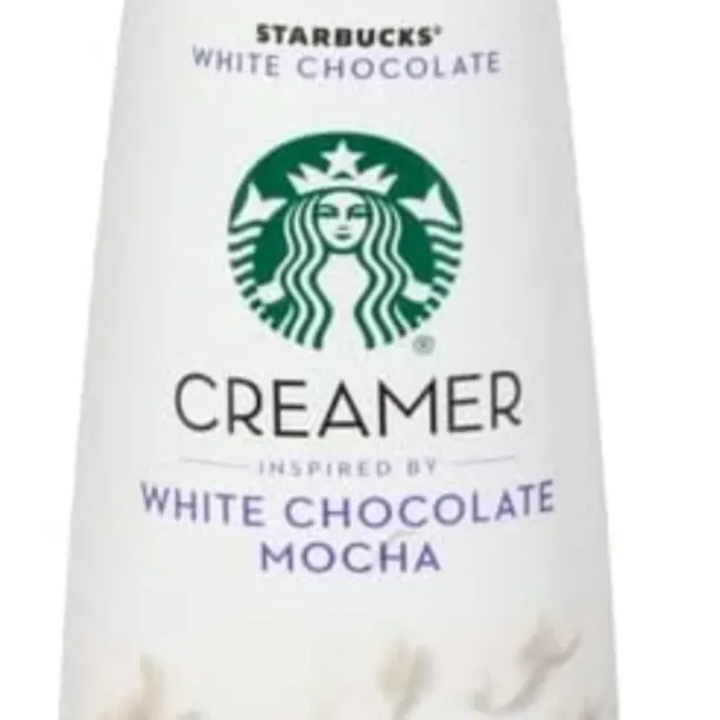 Crema líquida para café,sabor chocolate blanco, Starbucks 