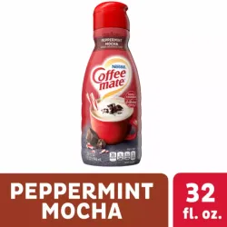 Crema líquida para café sabor Peppermint mocha, Coffemate, 32 oz