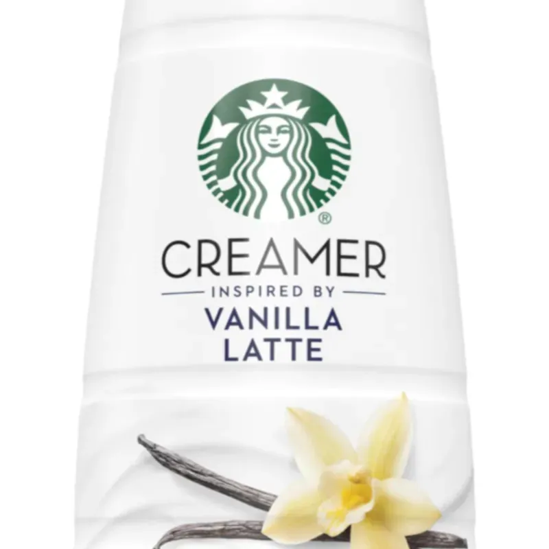 Crema líquida para café sabor vainilla latte, Starbucks, 28 oz