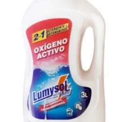 Detergente líquido quitamanchas oxígeno activo, Lumysol, 3 LT