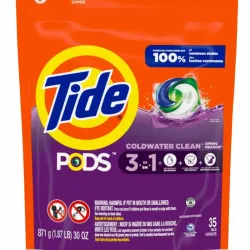 Detergente para ropa en cápsulas, 3 en 1,Tide (39 cápsulas)