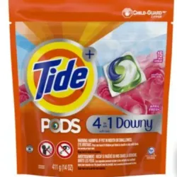 Detergente para ropa en cápsulas, Tide +Downy(12 cápsulas)