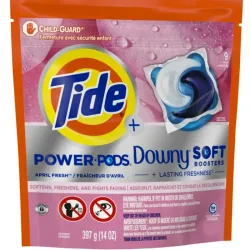 Detergente para ropa en cápsulas,Tide+ Downy (9 cápsulas dobles)