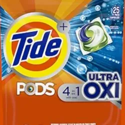 Detergente para ropa en capsulas, Tide +Oxi (12 cápsulas)