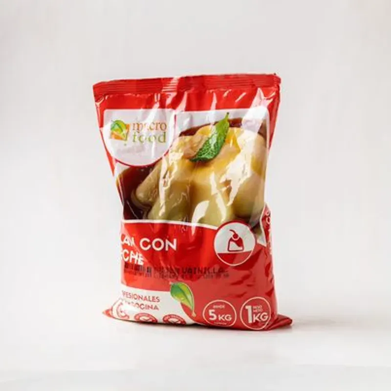 Flan con leche 1Kg  Marca MACROFOOD(SABORES VARIADOS)