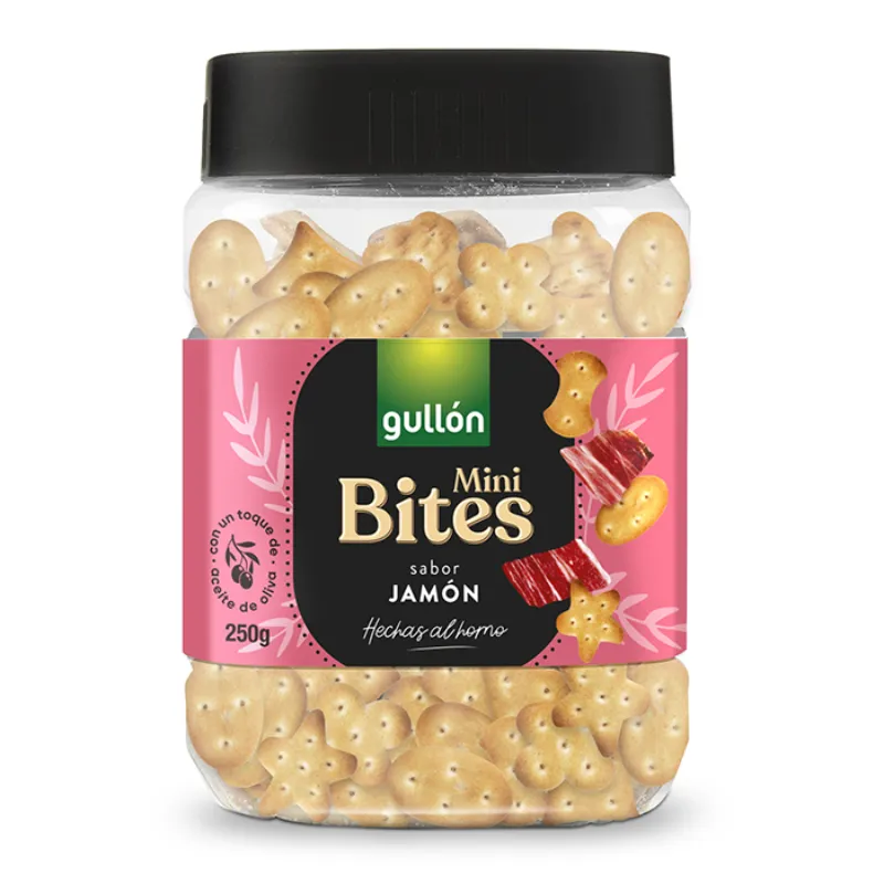 Galletas Cracker Mini Bite Jamón 