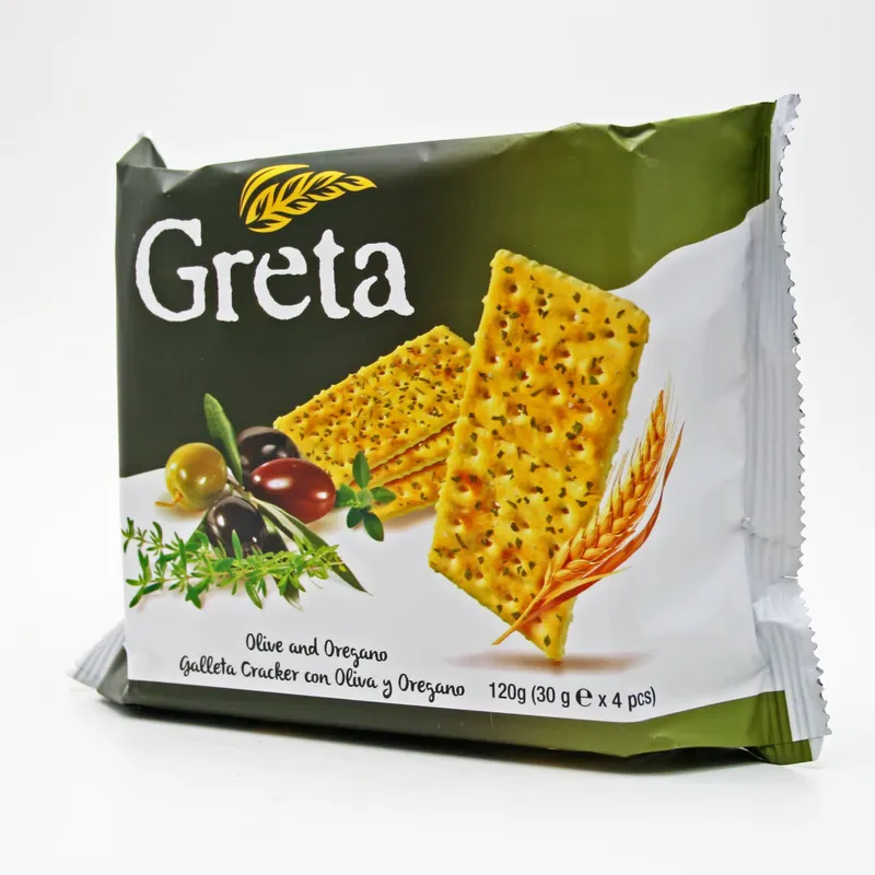 Galletas Greta de Oliva y Orégano 120gr