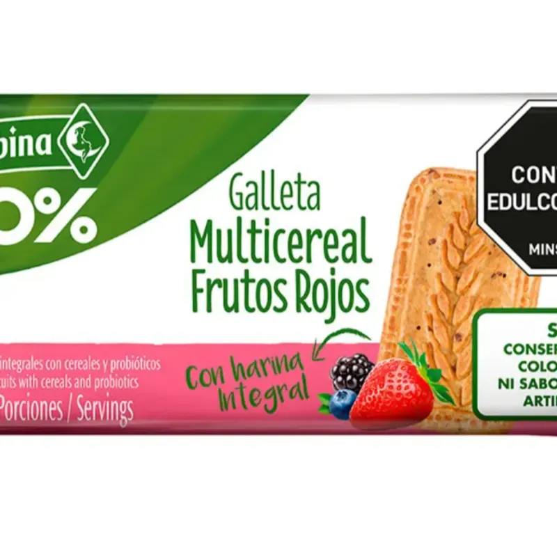 Galletas multicereal con frutos rojos, 8 paquetes