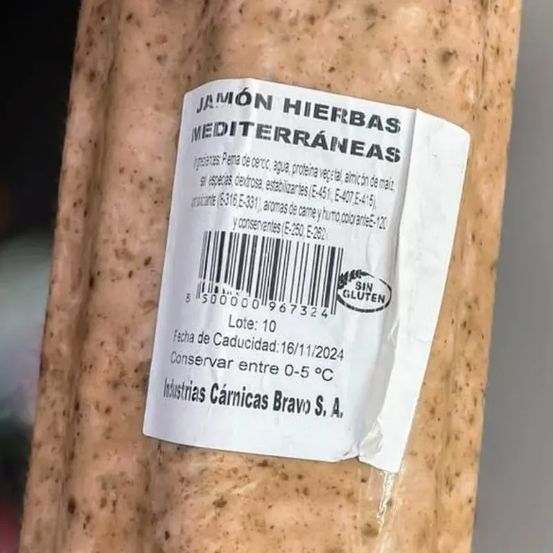 Jamón Hierbas Mediterráneas, Bravo (Precio por gramo)