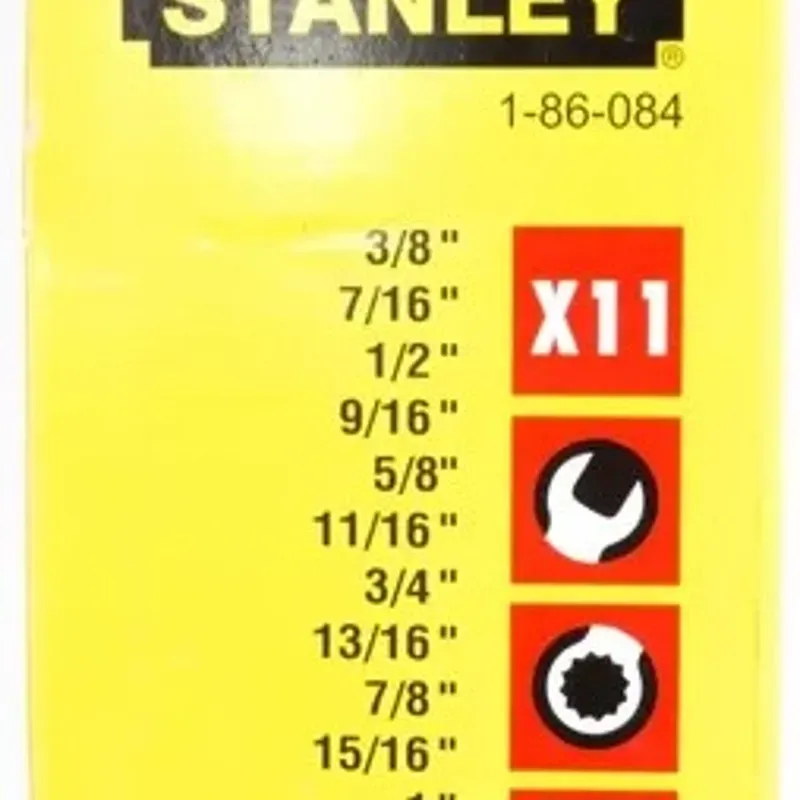 Juego de Llaves Combinadas 3/8" a 1", Stanley (11 Piezas)