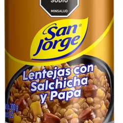 Lentejas con salchicha y papa,San Jorge, 300 g