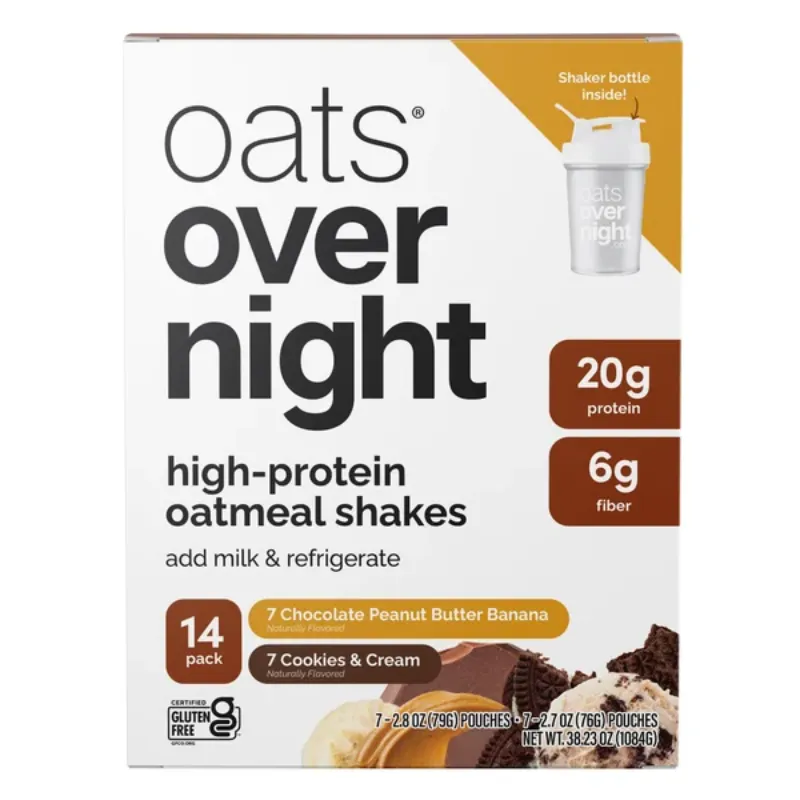 Mezcla para batidos alta en proteína con avena