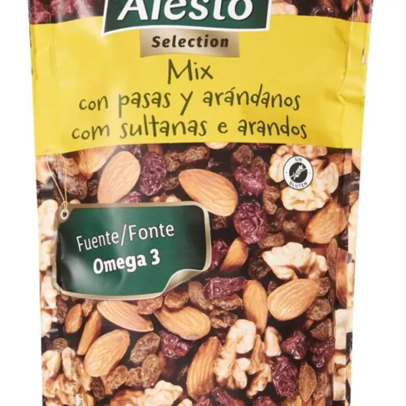 Mix de frutos secos con pasas y arándanos, Alesto, 200 g