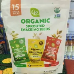 Mix de semillas de girasol y calabaza, Go raw,15 pack
