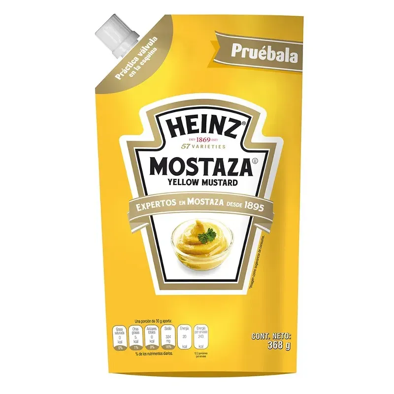 Mostaza HEINZ Bolsa 368gr
