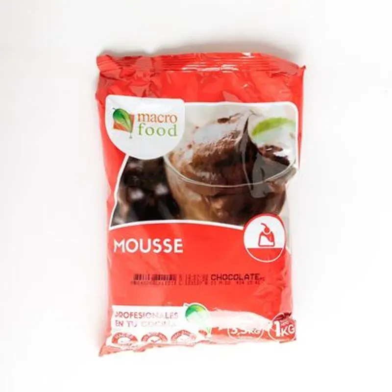 Mousse chocolate 1Kg  Marca MACROFOOD