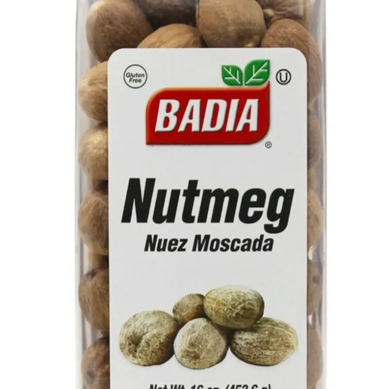 Nuez moscada entera, Badia, 16 oz