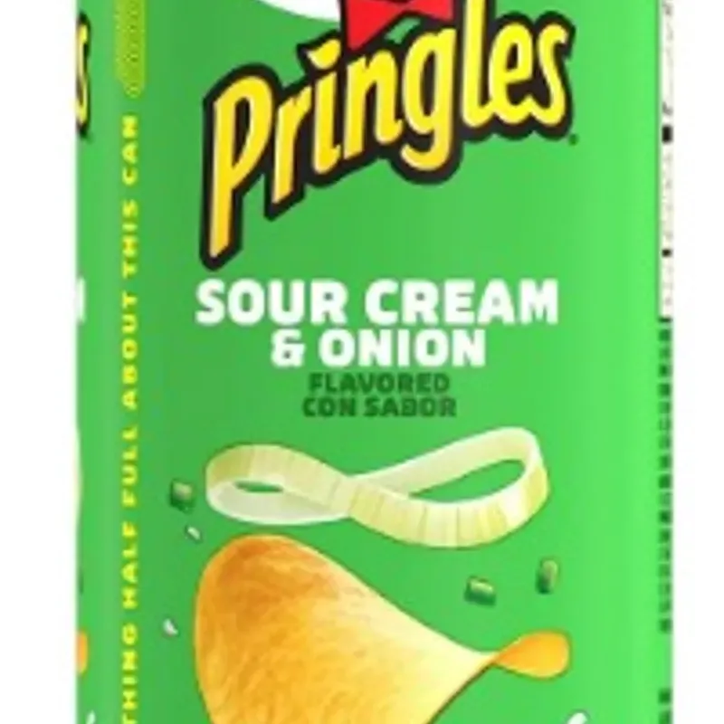 Papas de crema agria y cebolla, Pringles