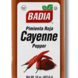 Pimienta roja de Cayena, Badia, 16 oz