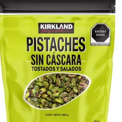 Pistachos sin cascaras, tostados y salados, Kirkland, 1.5 lb